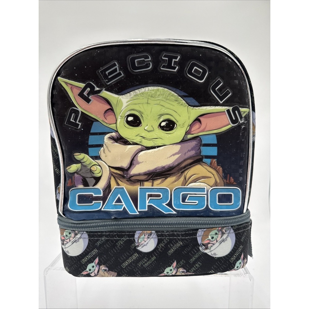 Disney Star Wars‎ The Mandalorian Baby YODA Lunch Box Bag Precious Cargo EUC